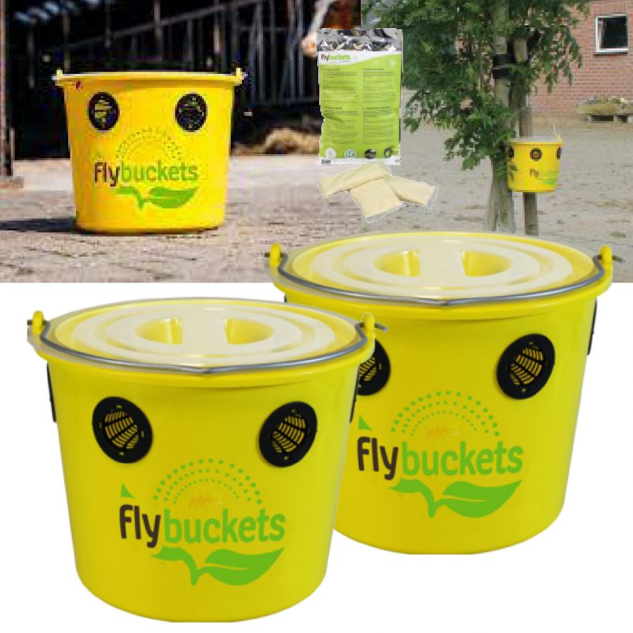Badi Farm trappola mosche fly buckets due confezioni